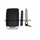 4 button smart key for Mazda with Emergercy key with Sedan button and hold words