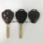 3 button key shell with hold words for toyota