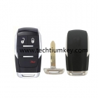 433Mhz 4A chip FCCID:GQ4-76T 2+1 button remote key for Dodge/RAM