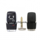 433Mhz 4A chip FCCID:GQ4-76T 4+1 button remote key for Dodge/RAM