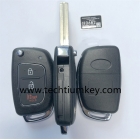 Hyundai IX45 2+1 button flip key shell