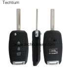 Hyundai 3 button flip key shell with Middle Right blade