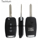 Hyundai 3 button flip key shell with Right blade