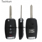 Hyundai 4 button flip key shell with Right blade
