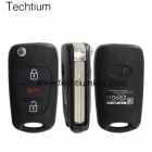 Kia 3 button flip key shell with speaker button