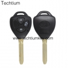 Toyota 3 button remote key shell