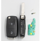 5K0 837 202 AD 433Mhz with ID48 Chip Aftermarket VW 2 button remote key