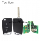 keyless 433Mhz HU162T blade, VW LOGOVW MQB system remote key (FCC:5G0959752BC,5G0959752AB,5E0959752E)