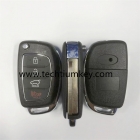 3+1 button flip key shell for hyundai with Middle Right blade