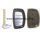 For Hyundai 4 button remote key blank without battery clamp