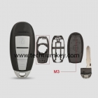 2 button key shell for Suzuki M3