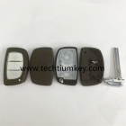 For Hyundai 3 button remote key blank with battery clamp
