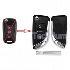3 button flip key shell for Hyundai/Kia with ELANTRA button