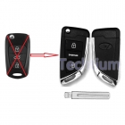 3 button flip key shell for Hyundai/Kia with SPORTAGE button