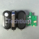 Delphi system 433Mhz ID46 chip 2 button flip remote key for Fiat 500
