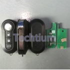 Delphi system 433Mhz ID46 chip 3 button flip remote key for Fiat 500