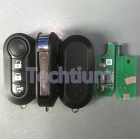 Delphi system 433Mhz ID46 chip 3 button flip remote key for Fiat 500