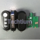 Marelli system 433Mhz ID46 chip 3 button flip remote key for Fiat 500
