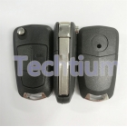 Opel Original style 2 button remote key shell with HU43 blade
