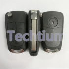 Opel Original style 3 button remote key shell with HU100 Blade