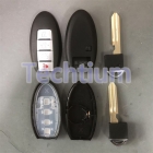Right battery clamp with Blade Nissan 4 button remote key shell