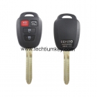 3+1 button remote key for Toyota  with sticker