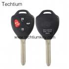 314Mhz NO Chip FCC:HYQ12BDC 3+1 button remote key for Toyota with sticker