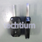 Peugeot 3 button flip key shell with 307 blade