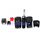 with battery holder Right blade 2 button modified flip remote key for Chevrolet