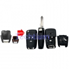 with battery holder Right blade 3 button modified flip remote key shell for Chevrolet
