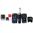 with battery holder Right blade 3 button modified flip remote key shell for Chevrolet