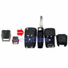 no battery holder Right blade 3 button modified flip remote key shell for Chevrolet