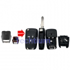 with battery holder Right blade 3 button modified flip remote key shell for Chevrolet