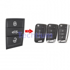 3 button Rubber for VW