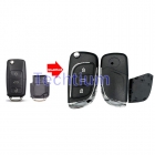 no battery holder 3 button modified flip  remote key shell for VW B5