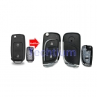 2 button modified flip  remote key fshell or VW 202AD/202AJ