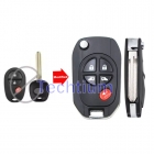 5 button modified flip remote Key for Toyota Sequoia Highlander Sienna with TOY43 blade