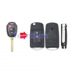 2+1 button modified flip remote Key for Toyota Corolla Camry
