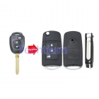 3 button modified flip remote Key for Toyota Corolla Camry