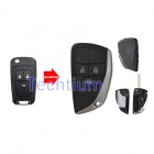 3 button modified flip  remote key shell  for Buick,Chevrolet