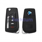 B13-4 button KD KEYDIY remote key （No chip inside） Folding key, used for normal key generation,blade can be changed