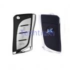 B24-3 button KD KEYDIY remote key （No chip inside） Folding key, used for normal key generation,blade can be changed