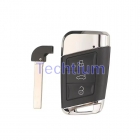 HU162T blade 3 button smart key shell for VW
