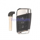 HU66 blade 3 button smart key shell for VW