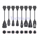 for Truck OBD2 Diagnostic tool cable Full set 8pcs Cable