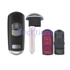 #2 blade 2+1 button remote key shell or Mazda