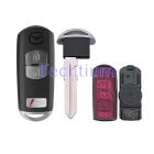 #2 blade 2+1 button remote key shell or Mazda