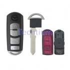 #1 blade Trunk Sedan no words 4 button remote key shell or Mazda