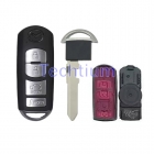 #1 blade Trunk Sedan hold words 4 button remote key shell or Mazda