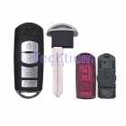 #2 blade Hatch SUV hold words 4 button remote key shell or Mazda